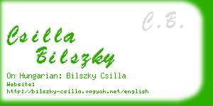 csilla bilszky business card